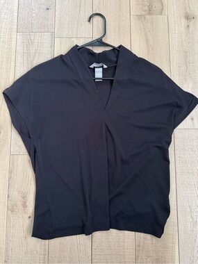 H&M Black V-Neck Dolman Sleeve Top